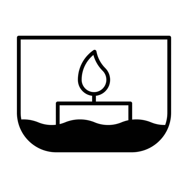 Design of Candle icon — Stock Vector