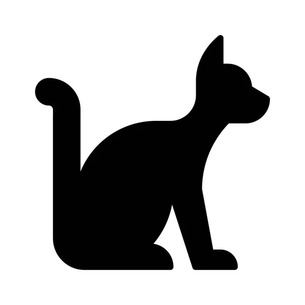 Design der Katzen-Ikone — Stockvektor