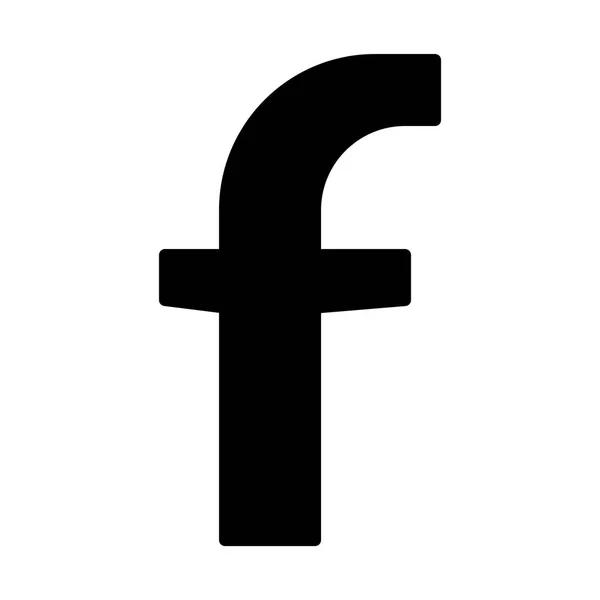 Diseño de la letra F icono — Vector de stock