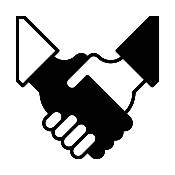 Diseño del icono de Handshake — Vector de stock