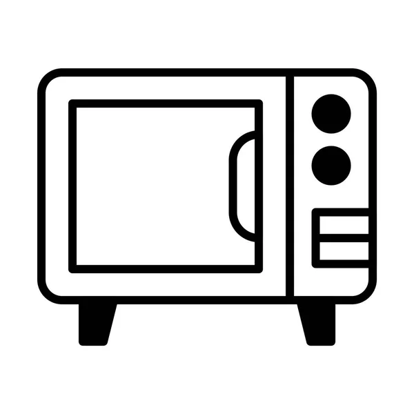 Design dell'icona del microonde — Vettoriale Stock