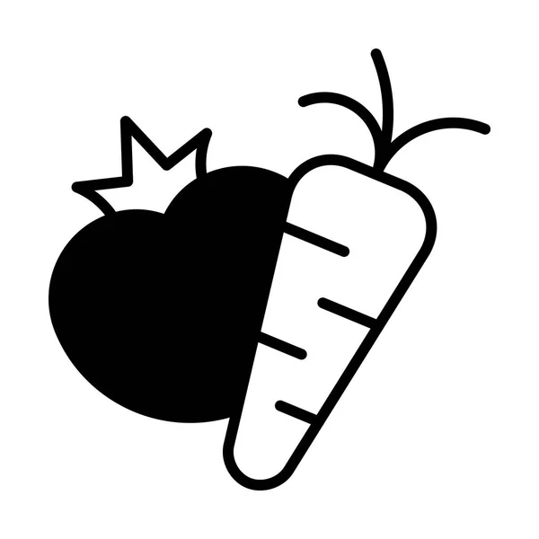Design de l'icône Légumes — Image vectorielle