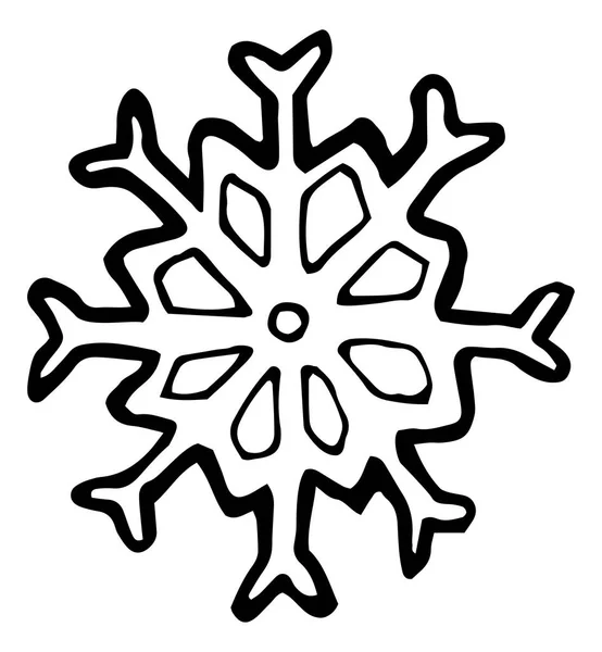 Sneeuwvlok web pictogram — Stockvector