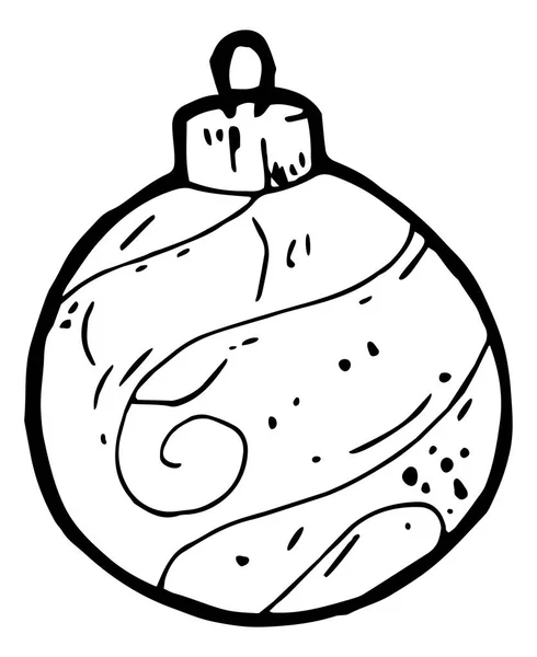 Christmas tree toy icon — Stock Vector