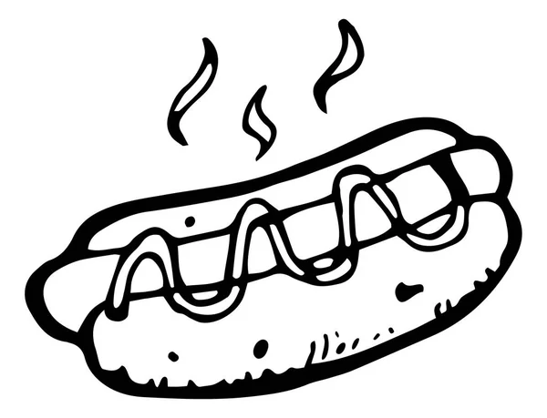 Hotdog web simgesi — Stok Vektör