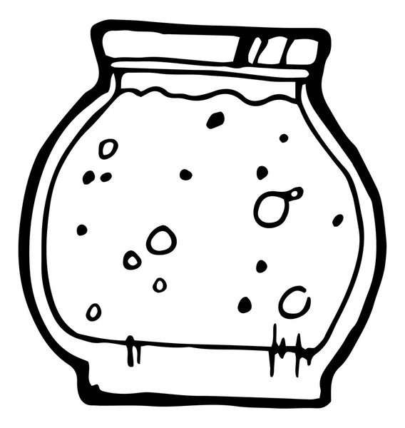 Marmellata di frutta in vaso — Vettoriale Stock