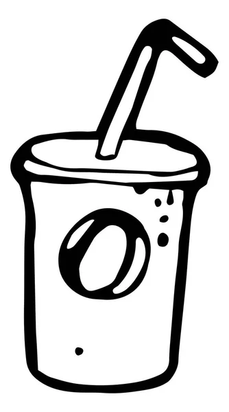 Mléčný koktejl ve skle — Stockový vektor