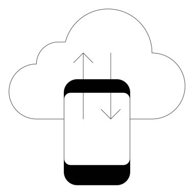 Bulut smartphone Satım simgesi
