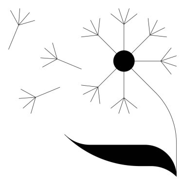 Karahindiba yaprak simgesiyle