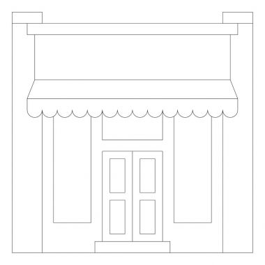 Mağaza, dükkan, Pazar simgesi 