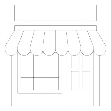 Mağaza, dükkan, Pazar simgesi 