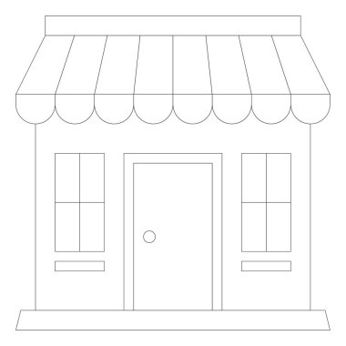 Mağaza, dükkan, Pazar simgesi 