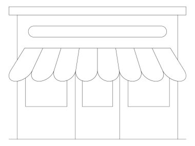 Mağaza, dükkan, Pazar simgesi 