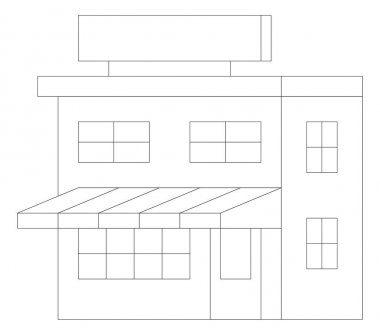 Mağaza, dükkan, Pazar simgesi 