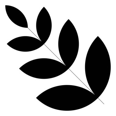 Tasarım yaprakları simgesinin