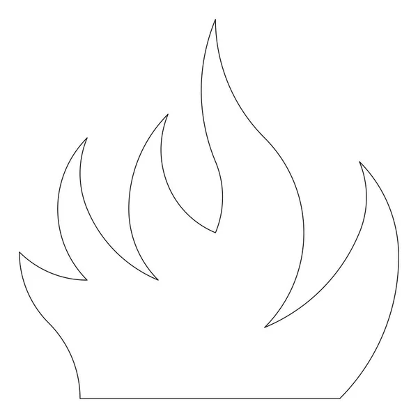 Icône web Bonfire . — Image vectorielle