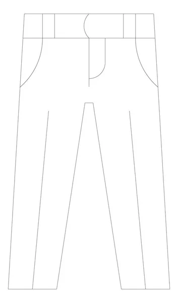 Mannelijke kleding pictogram — Stockvector