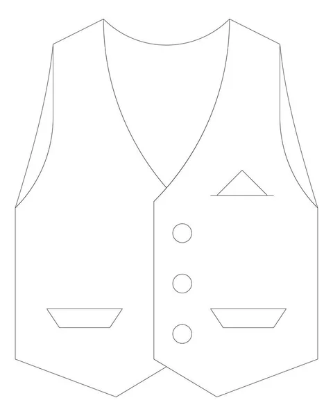 Manliga kläder-ikonen — Stock vektor