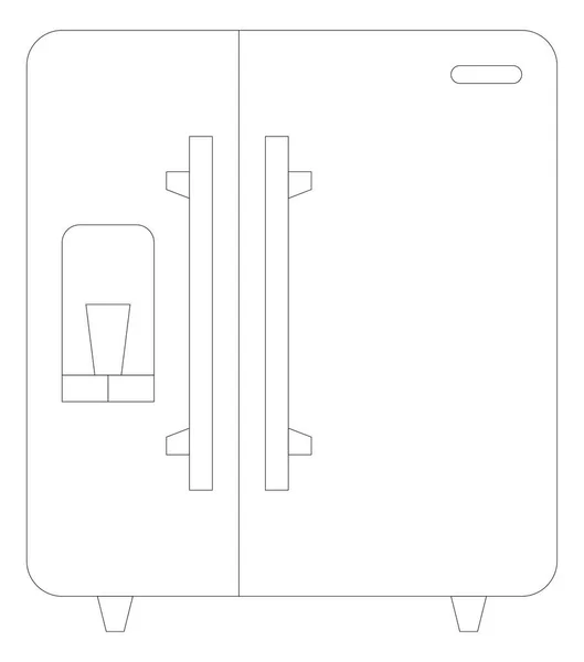 Icono web del refrigerador — Vector de stock