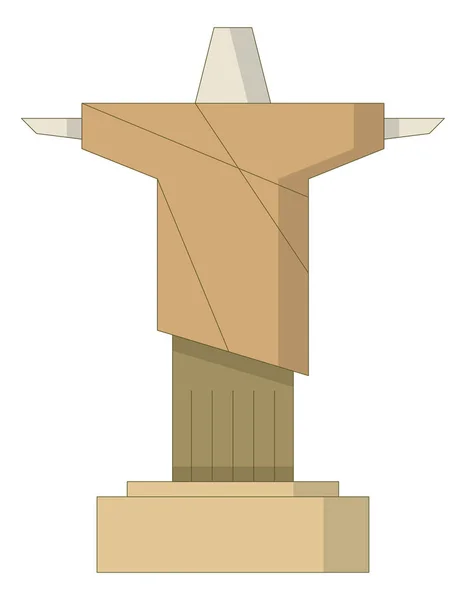 Christ statue icon — Stock Vector