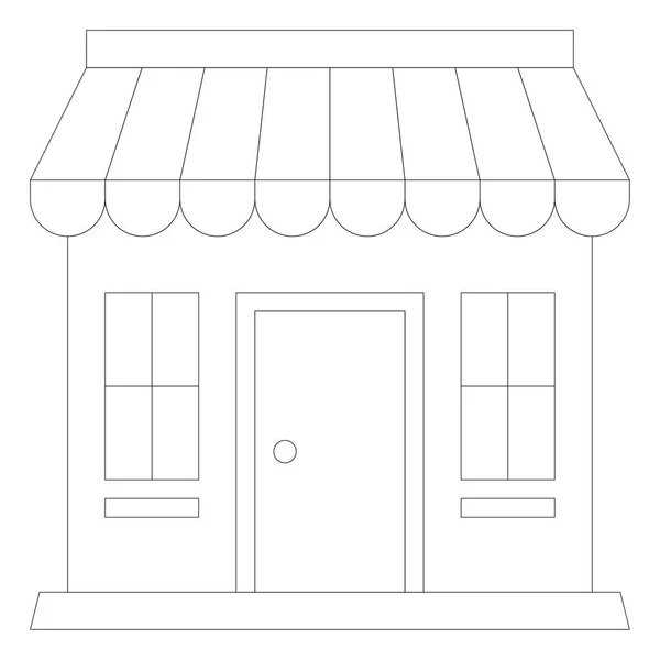Tienda, tienda, icono del mercado — Archivo Imágenes Vectoriales