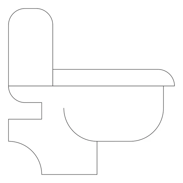 화장실 간단한 아이콘 — 스톡 벡터