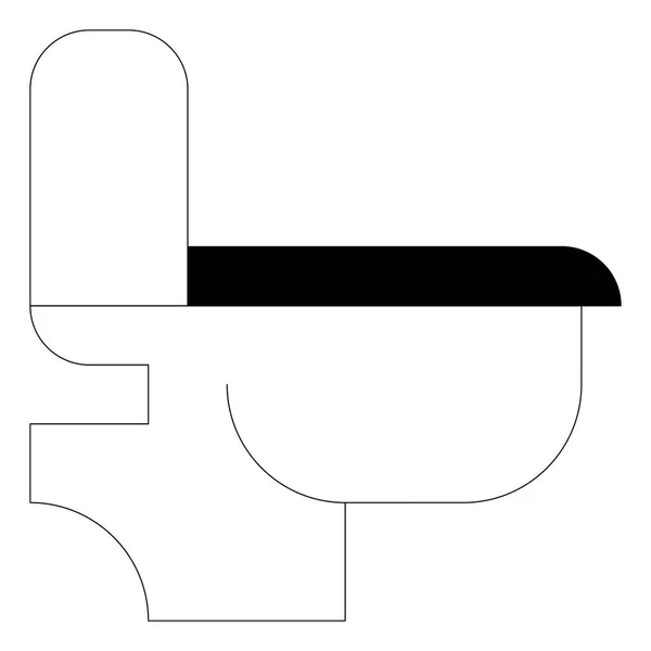 Простая икона туалета — стоковый вектор