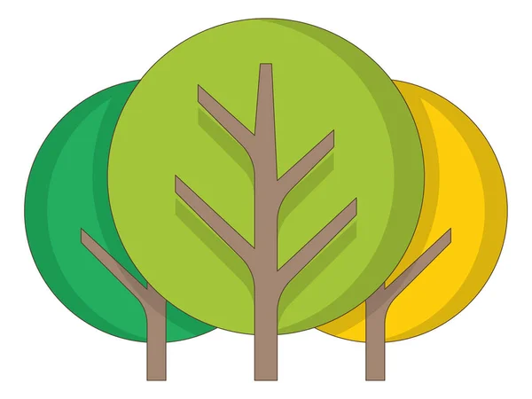 単純なツリーのアイコン — ストックベクタ