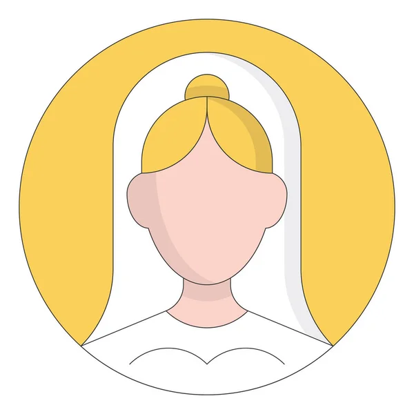 Icono de dibujos animados de novia — Vector de stock