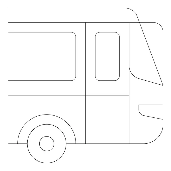 Tourbus-Ikone — Stockvektor