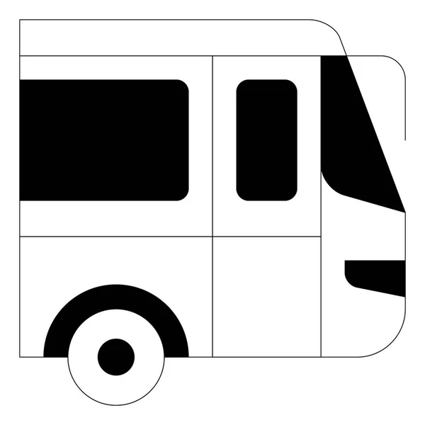 Icono de autobús turístico — Vector de stock