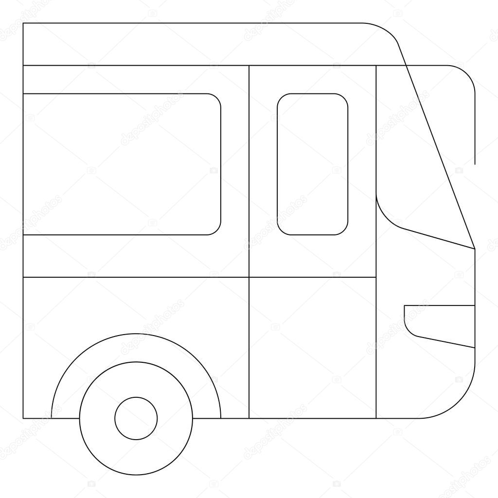 Tour Bus icon vector illustration