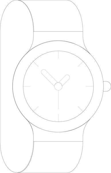 Illustration icône de montre — Image vectorielle