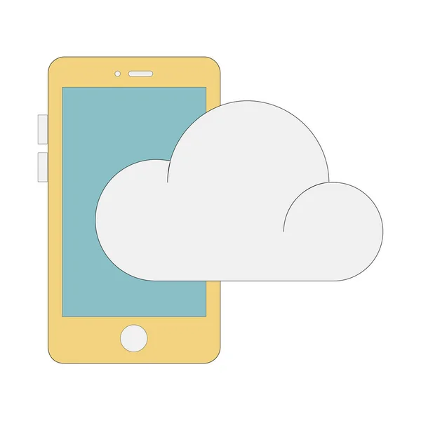 Icona servizio cloud — Vettoriale Stock