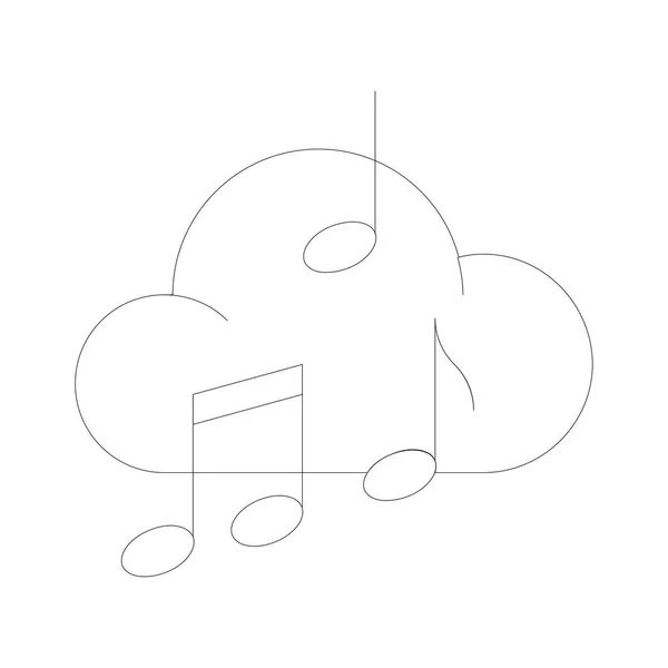 Значок облачного сервиса — стоковый вектор