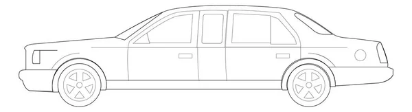 Limousine web-ikonen — Stock vektor