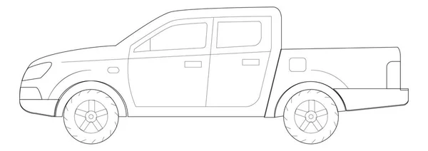 Transporte icono del coche — Vector de stock