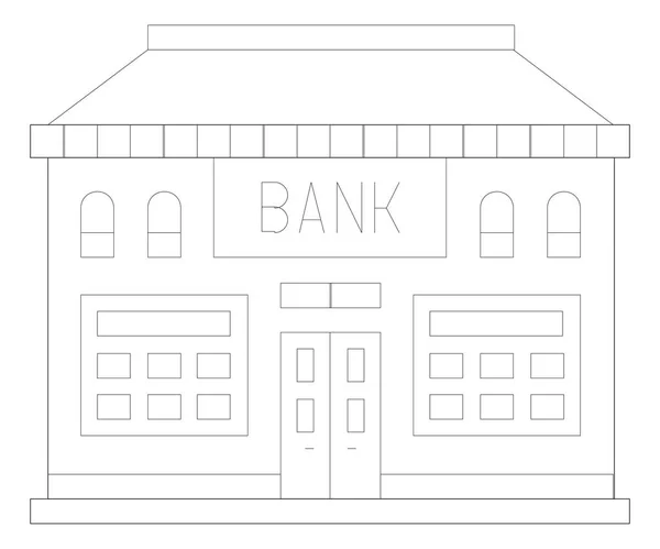 Bank building icon — Stock Vector