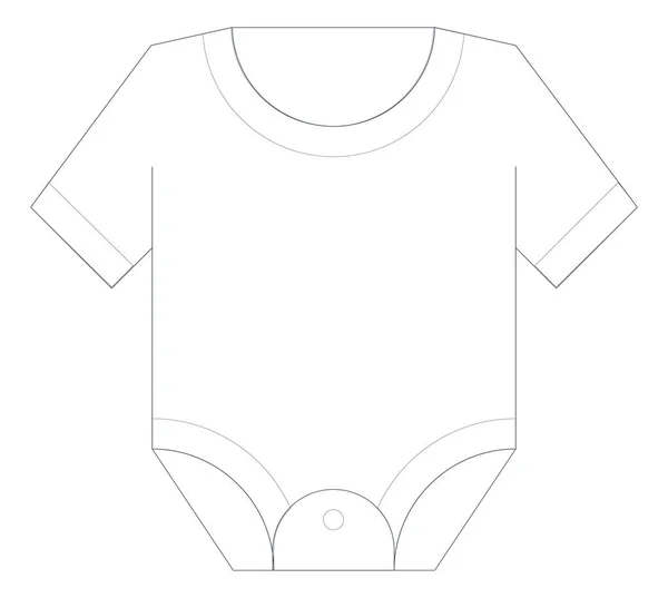 Icône web Body suit — Image vectorielle