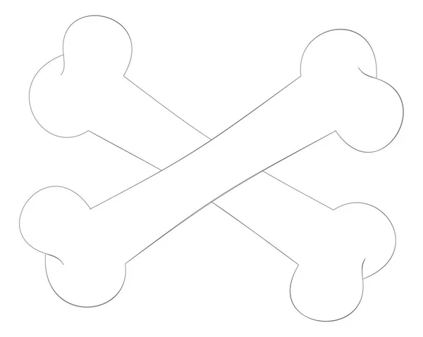 Піктограма веб кістка — стоковий вектор