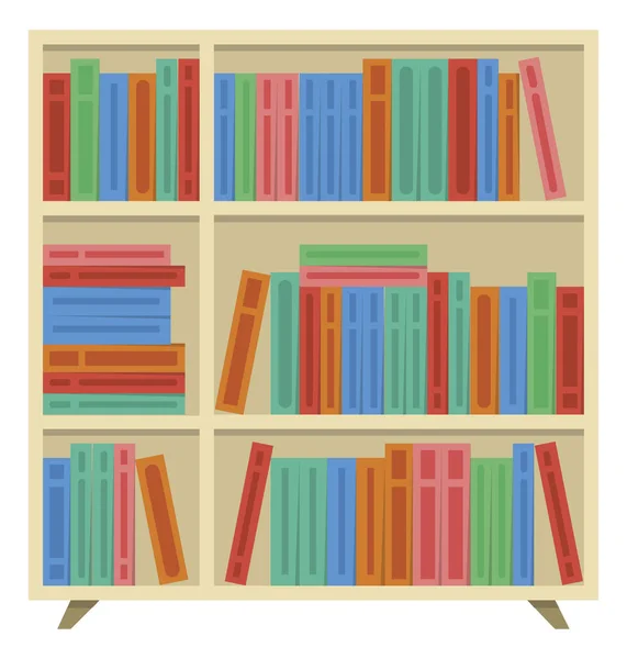 Bookcase web icon — Stock Vector