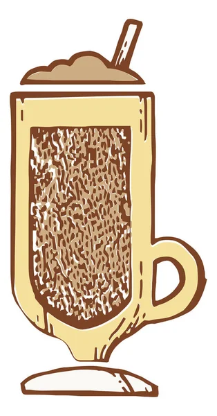 Tasse avec icône latte — Image vectorielle