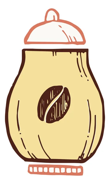 Ícone frasco de café —  Vetores de Stock