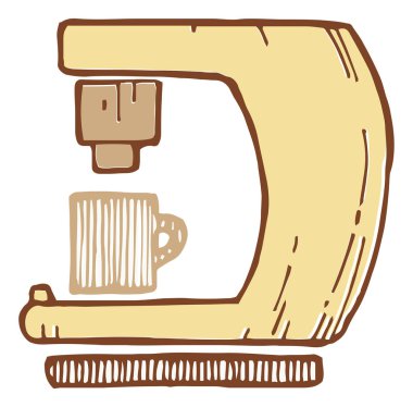 Elektrikli kahve makinesi.