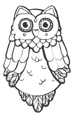 şirin dekoratif baykuş