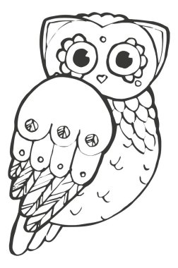 şirin dekoratif baykuş