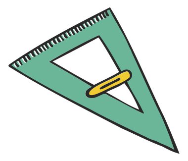 üçgen cetvel simgesi