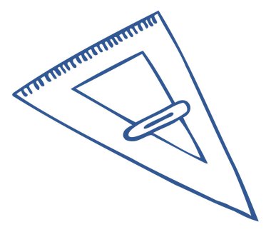 üçgen cetvel simgesi