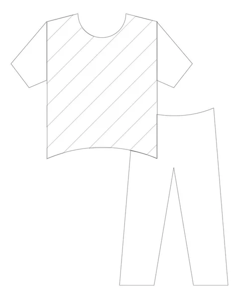 Pyjama's web pictogram — Stockvector