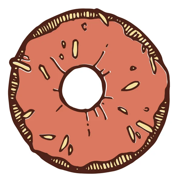Donut icona dessert — Vettoriale Stock